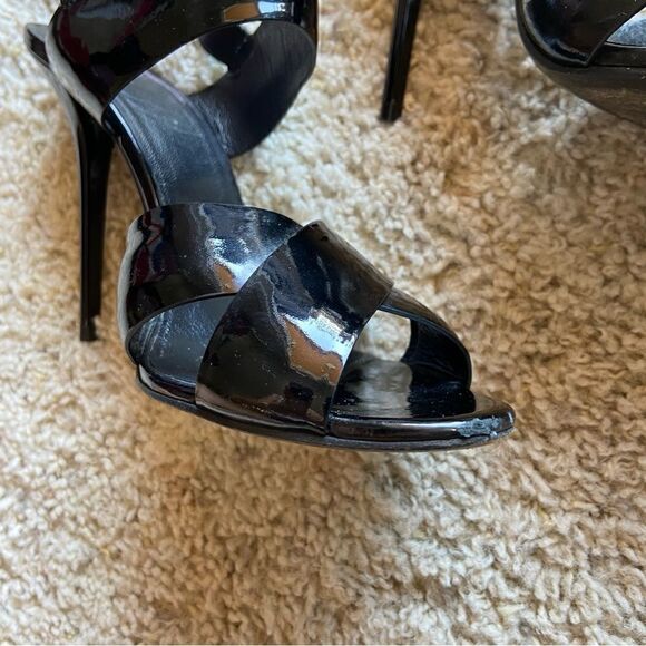 Versus Versace Leather Black High Heel Size 7.5 - Picture 5 of 13